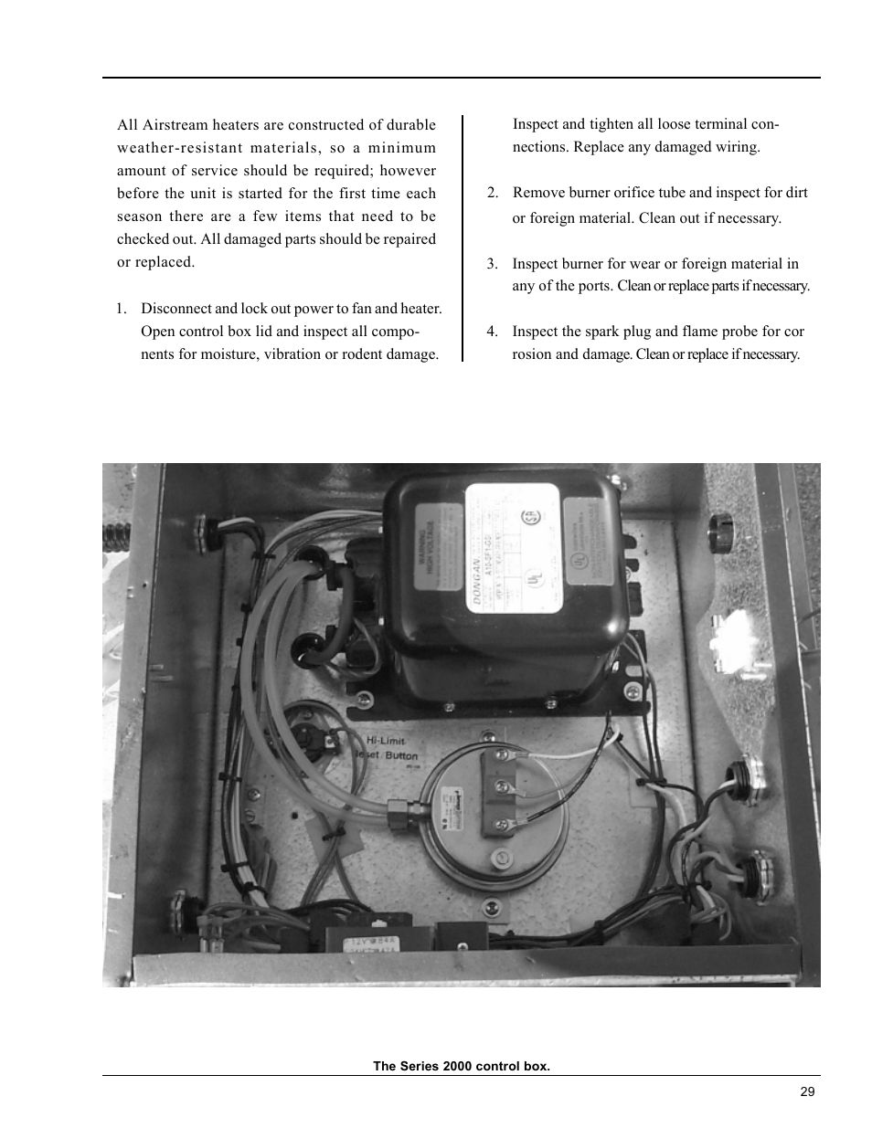 Heater service | Grain Systems PNEG-824 User Manual | Page 29 / 34