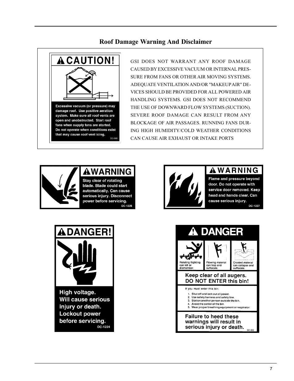 Safety | Grain Systems PNEG-824 User Manual | Page 7 / 34