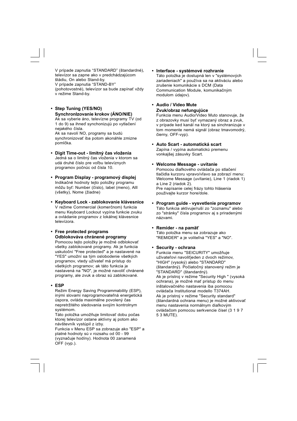 Philips 25HT5405 User Manual | Page 54 / 64