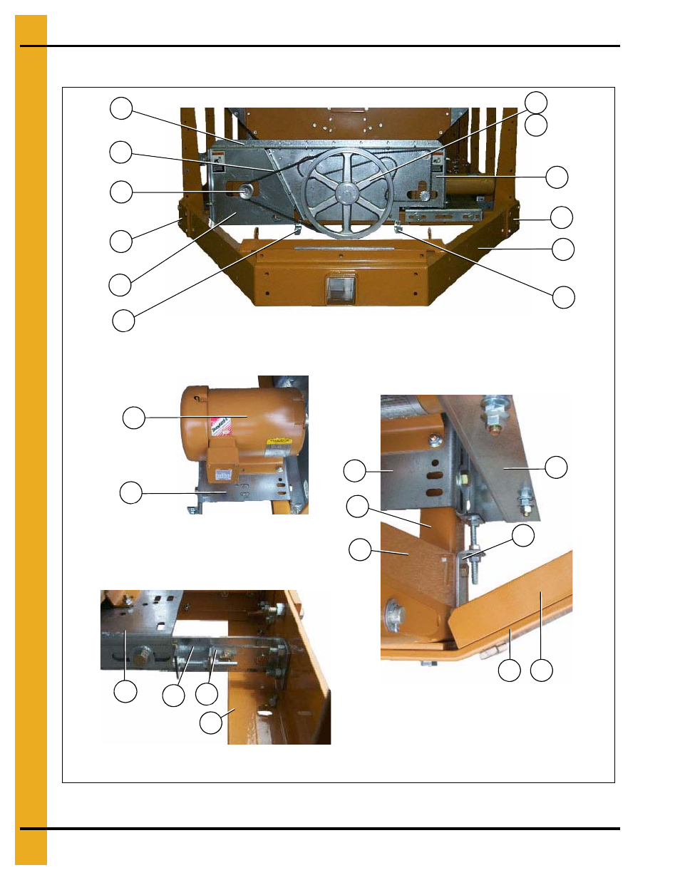 Auger and meter roll drive trains, Chapter 2 auger and meter roll drive trains, Bottom auger drive | Grain Systems PNEG-1402 User Manual | Page 26 / 70