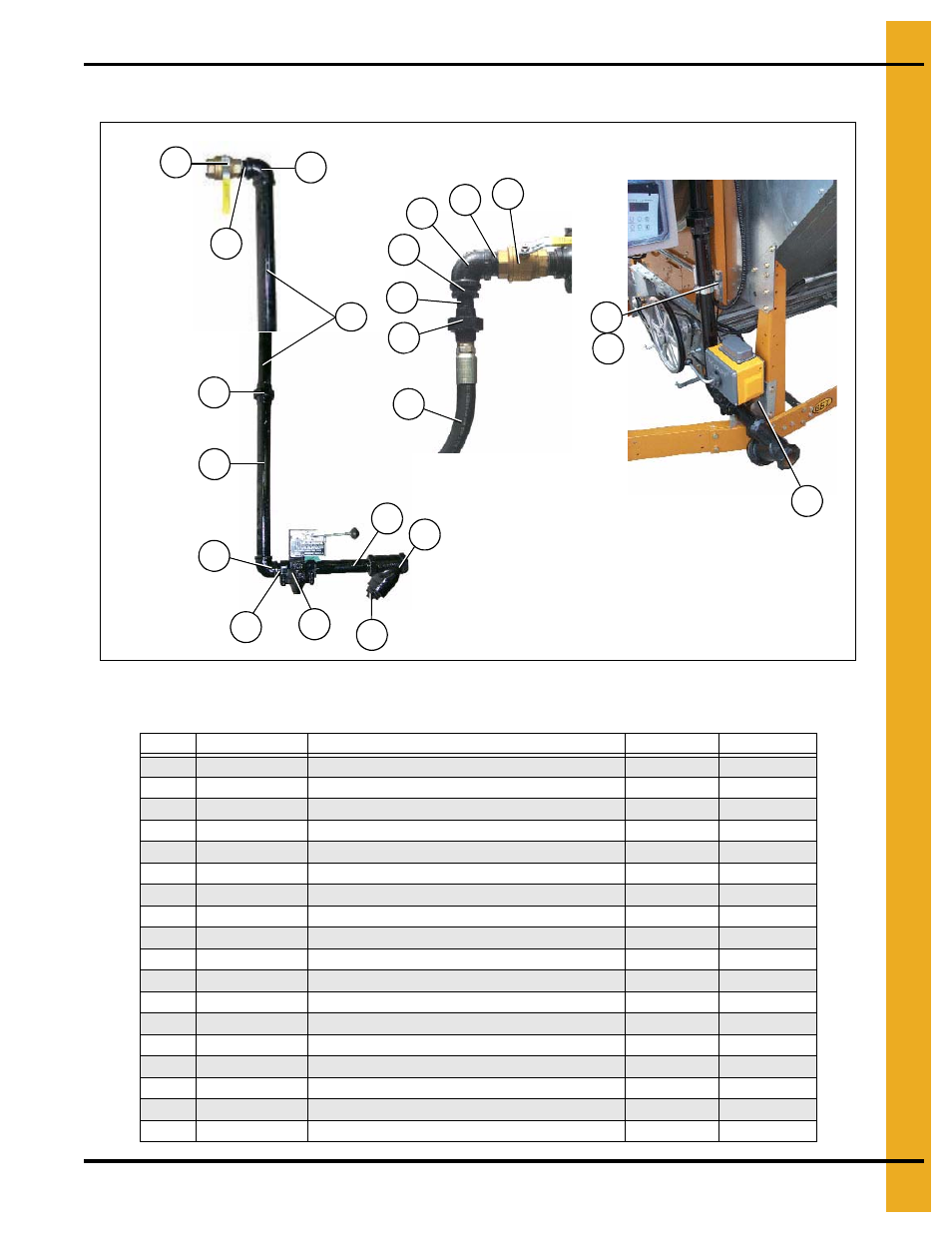 Ng supply line, Fan/heaters, Ng supply line parts list | Grain Systems PNEG-1402 User Manual | Page 47 / 70