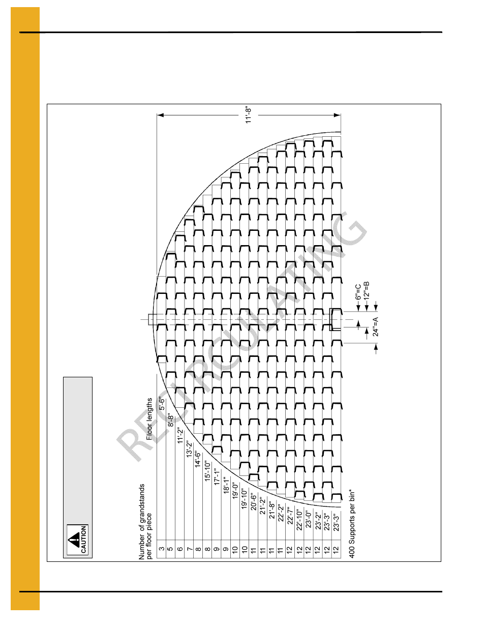 24' grandstand layout for recirculating system | Grain Systems Bin Flooring PNEG-216 User Manual | Page 14 / 34