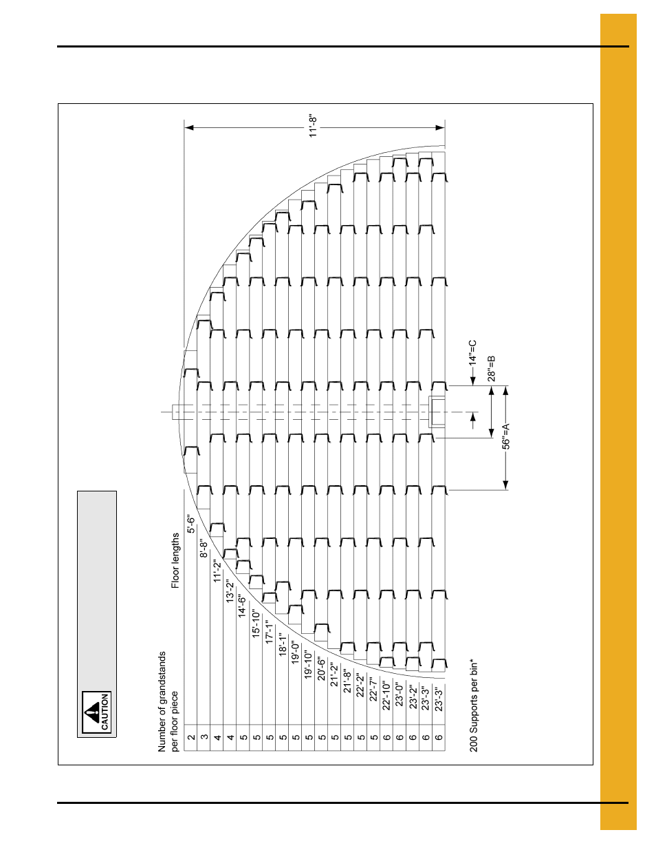 24' grandstand layouts, 33' maximum wall height | Grain Systems Bin Flooring PNEG-216 User Manual | Page 15 / 34