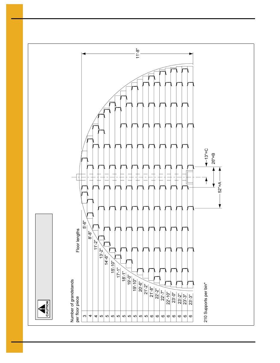 24' grandstand layouts, 33' maximum wall height | Grain Systems Bin Flooring PNEG-216 User Manual | Page 16 / 34