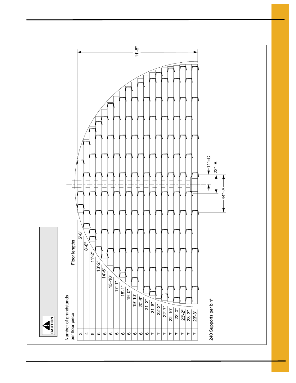 24' grandstand layouts, 33' maximum wall height | Grain Systems Bin Flooring PNEG-216 User Manual | Page 19 / 34