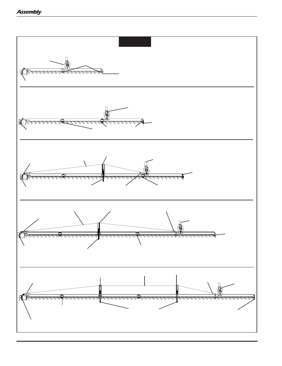 Flight and shield assembly (cont.), Assembly | Grain Systems Unload Augers PNEG-1050 User Manual | Page 20 / 44