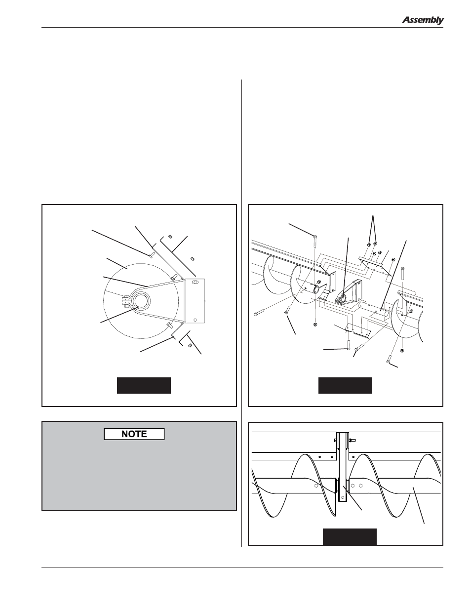 Flight and shield assembly (cont.), Assembly | Grain Systems Unload Augers PNEG-1050 User Manual | Page 23 / 44