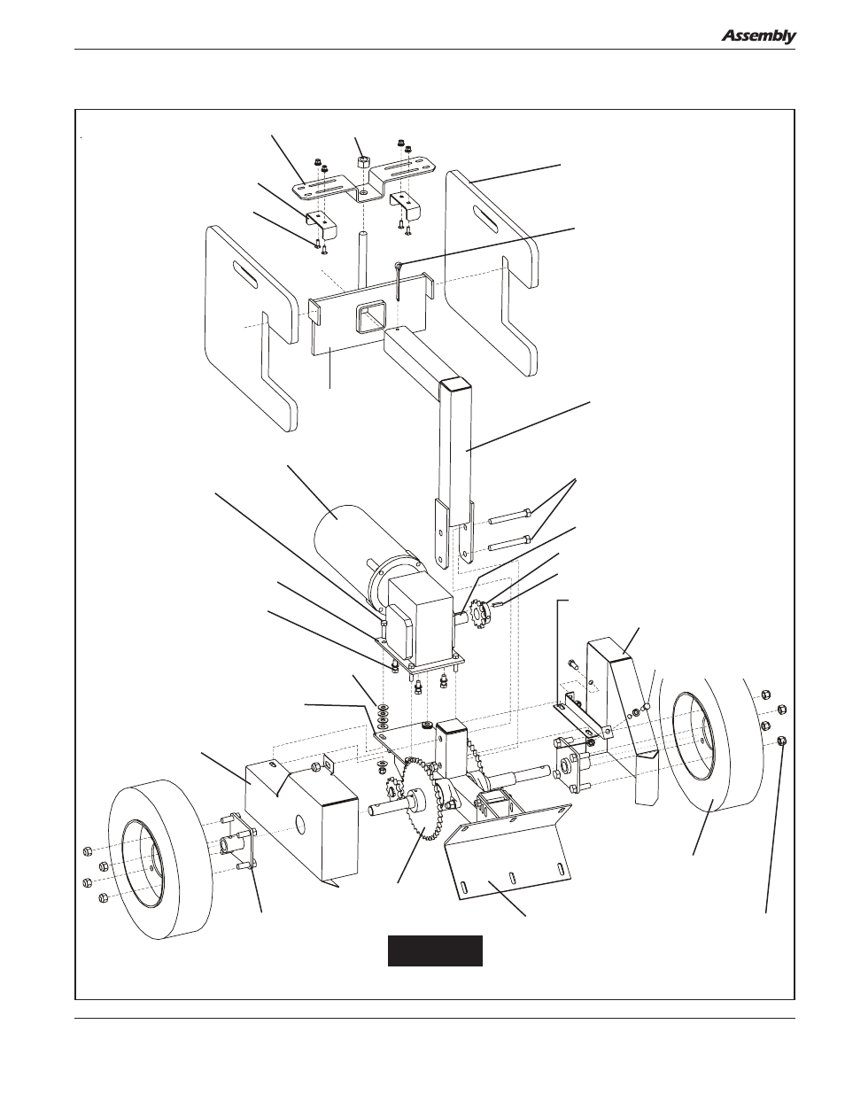Sweep tractor assembly (cont.), Assembly | Grain Systems Unload Augers PNEG-1050 User Manual | Page 29 / 44
