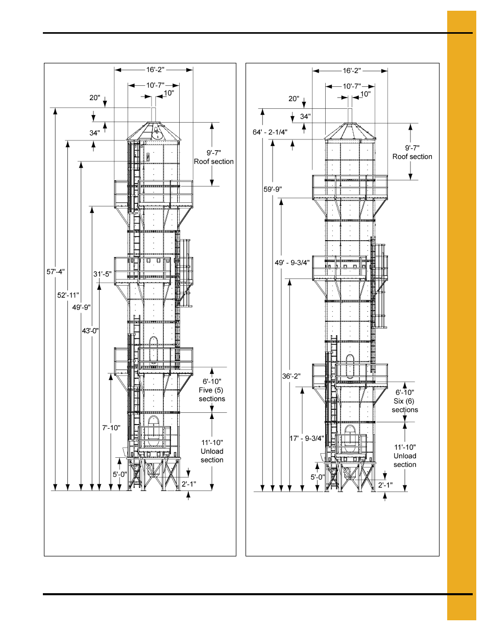 Dimensions (continued) | Grain Systems PNEG-1707 User Manual | Page 13 / 72