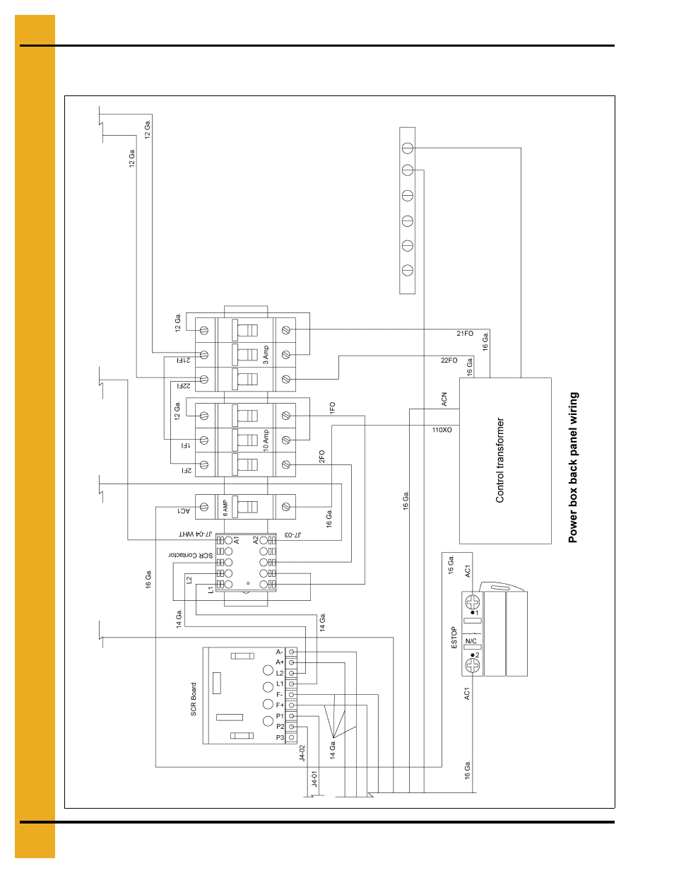 Power box back panel wiring (continued) | Grain Systems PNEG-1707 User Manual | Page 60 / 72