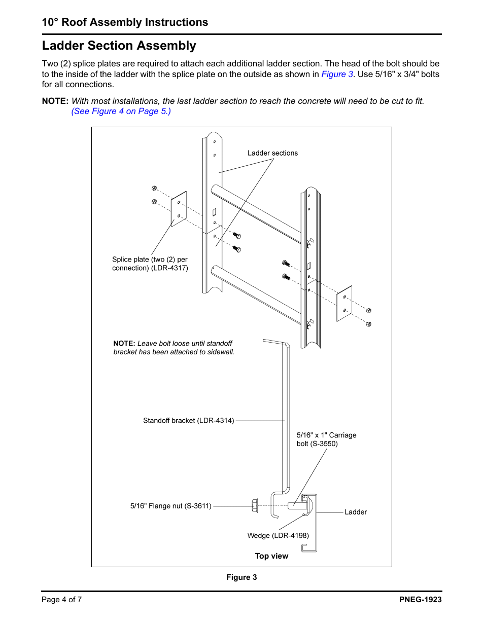 10° roof assembly instructions | Grain Systems Tanks PNEG-1923 User Manual | Page 4 / 7