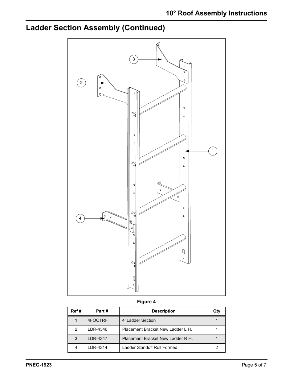 10° roof assembly instructions | Grain Systems Tanks PNEG-1923 User Manual | Page 5 / 7