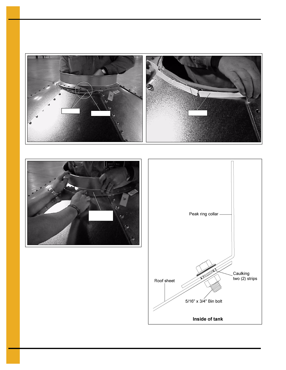 Peak ring collar to roof panels, Roof | Grain Systems Tanks PNEG-1912 User Manual | Page 30 / 98