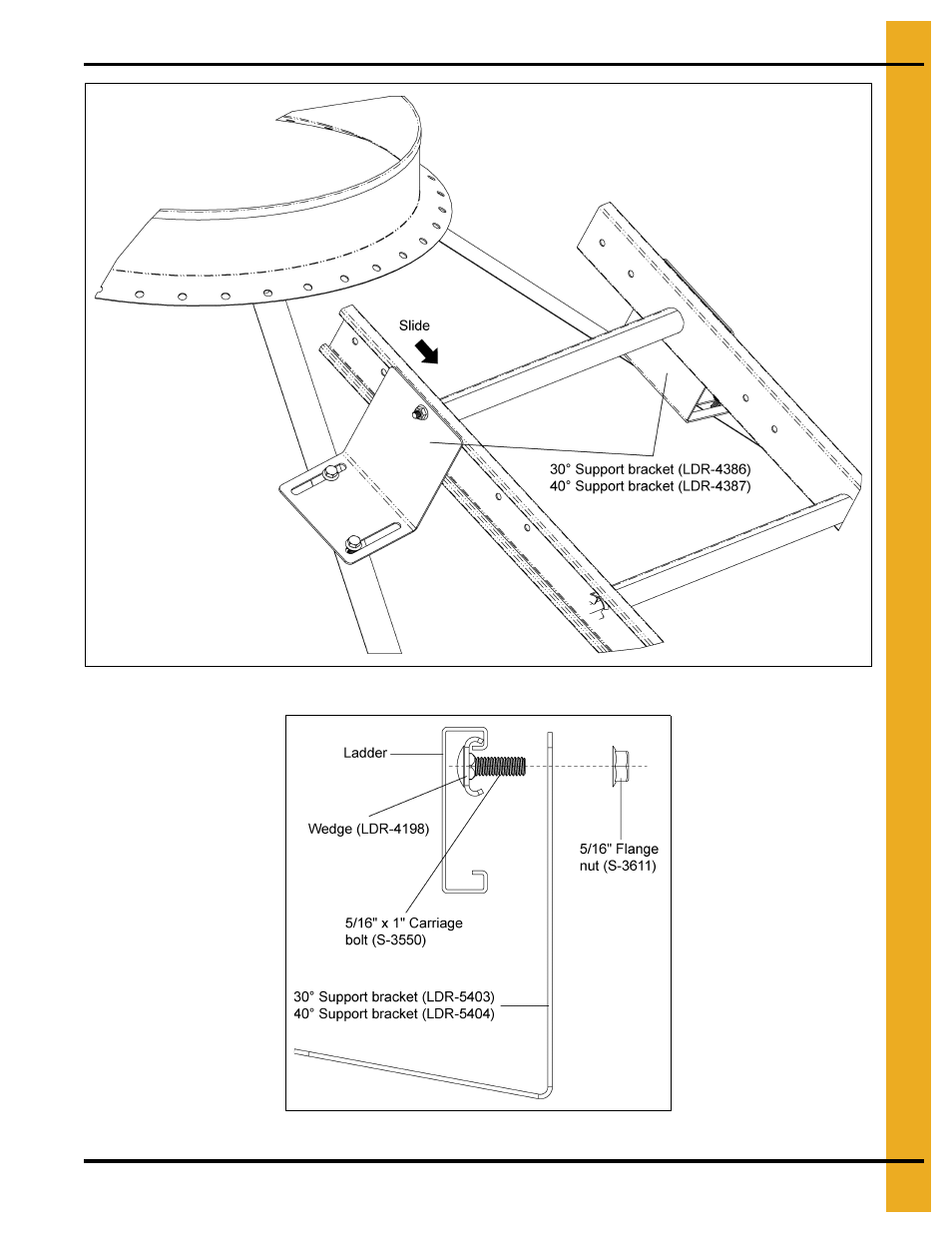 N in, Optional bft ladder assembly | Grain Systems Tanks PNEG-1912 User Manual | Page 35 / 98