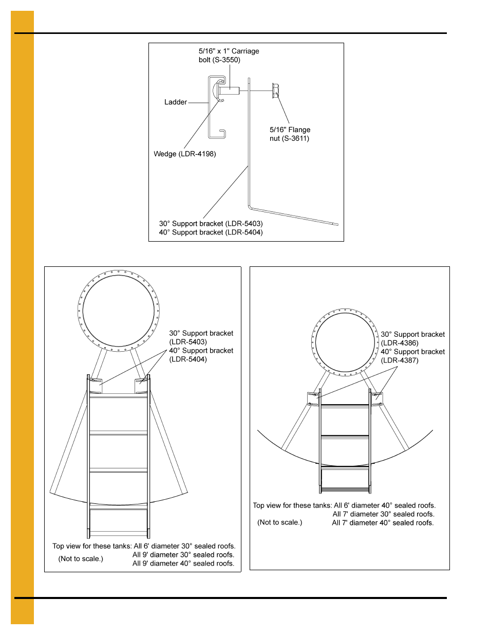 Optional bft ladder assembly | Grain Systems Tanks PNEG-1912 User Manual | Page 36 / 98