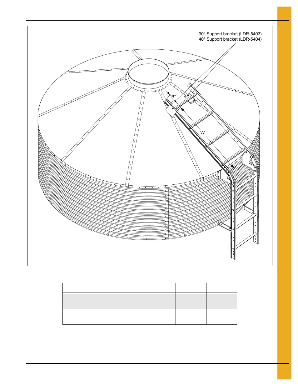 Optional bft ladder assembly | Grain Systems Tanks PNEG-1912 User Manual | Page 37 / 98