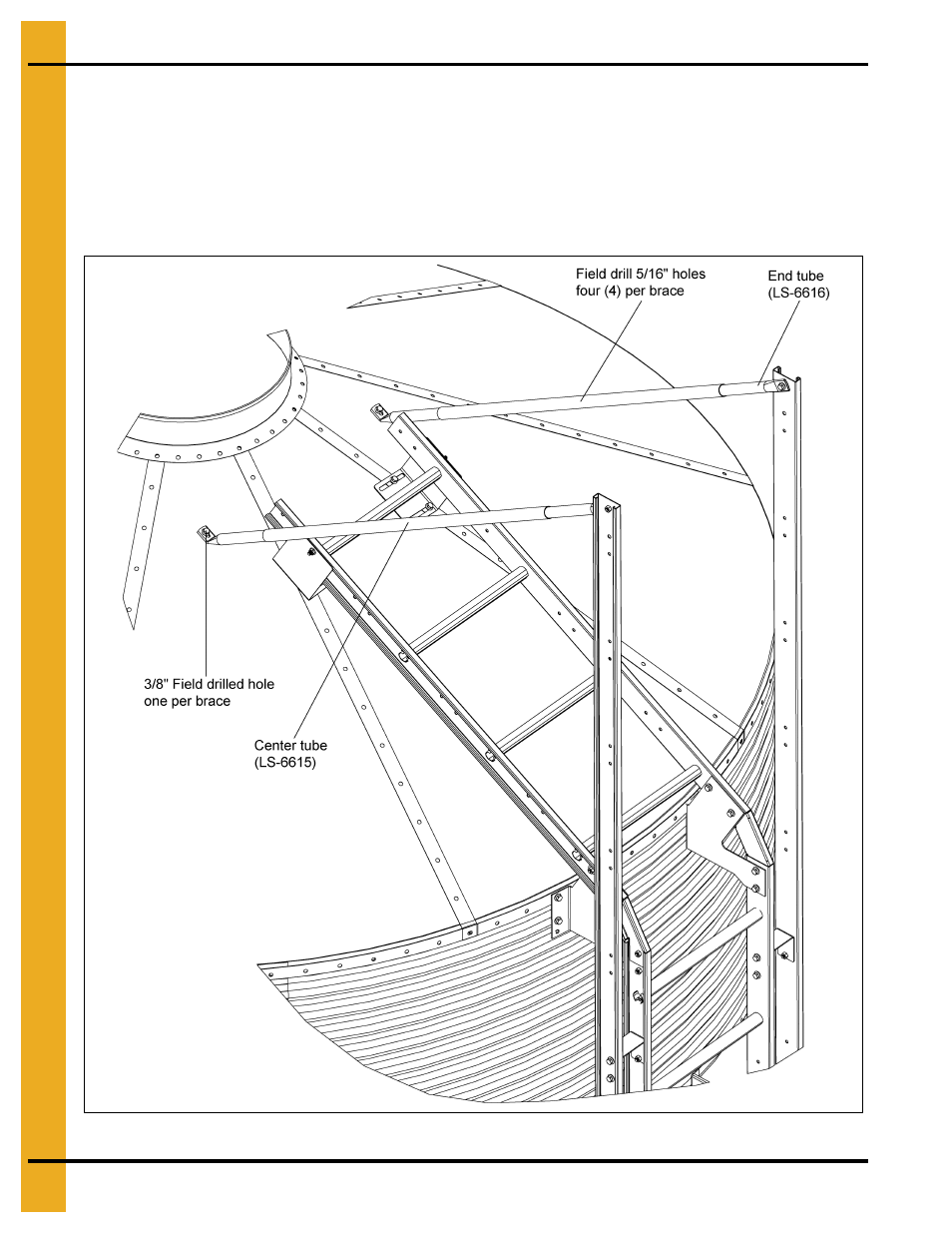 Eave adjustable braces | Grain Systems Tanks PNEG-1912 User Manual | Page 42 / 98