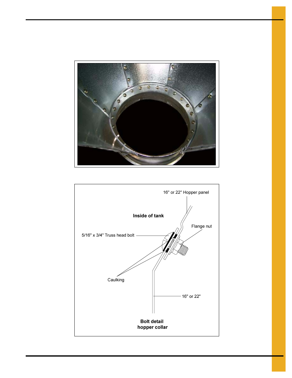 Hopper collar | Grain Systems Tanks PNEG-1912 User Manual | Page 57 / 98