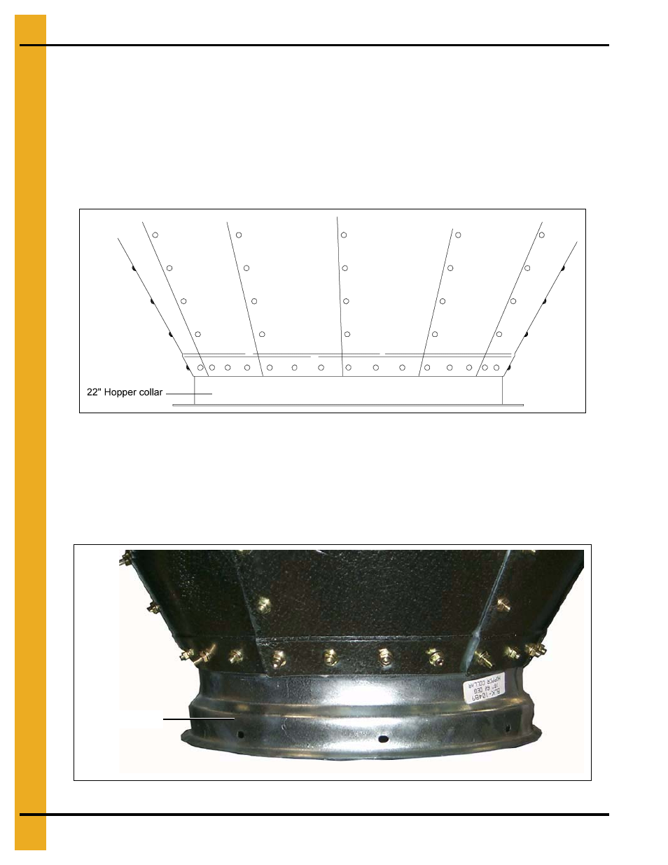 22" hopper collar, 16" hopper collar | Grain Systems Tanks PNEG-1912 User Manual | Page 58 / 98