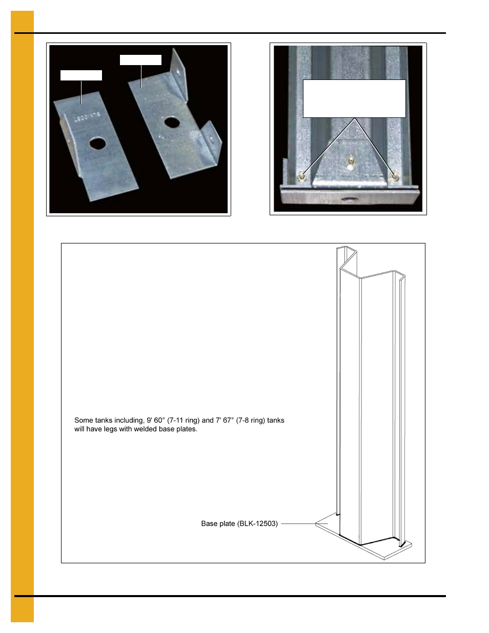 Legs and leg bracing | Grain Systems Tanks PNEG-1912 User Manual | Page 66 / 98