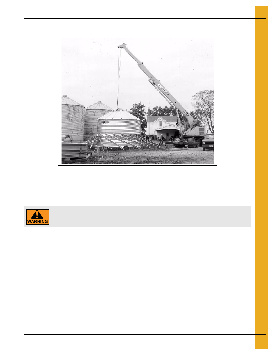 Lifting with crane | Grain Systems Tanks PNEG-1912 User Manual | Page 69 / 98