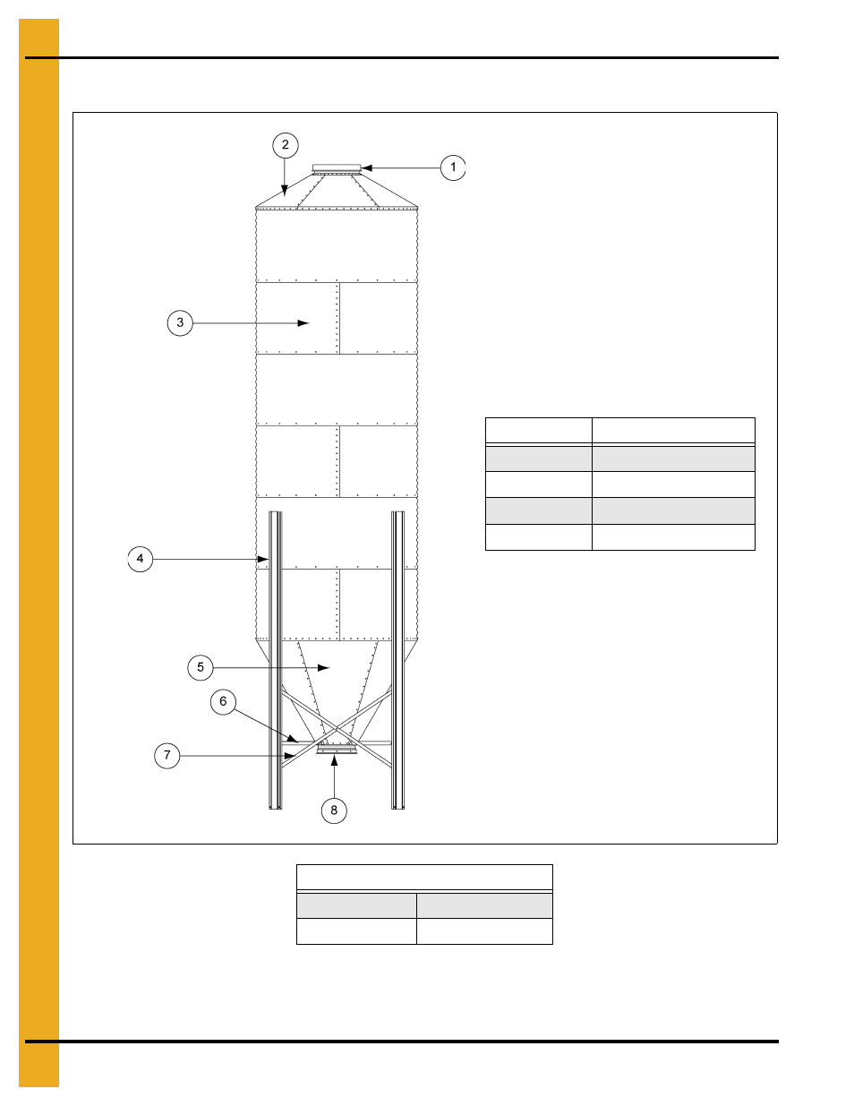 6' diameter 60° hopper tank specifications, Parts list | Grain Systems Tanks PNEG-1912 User Manual | Page 76 / 98