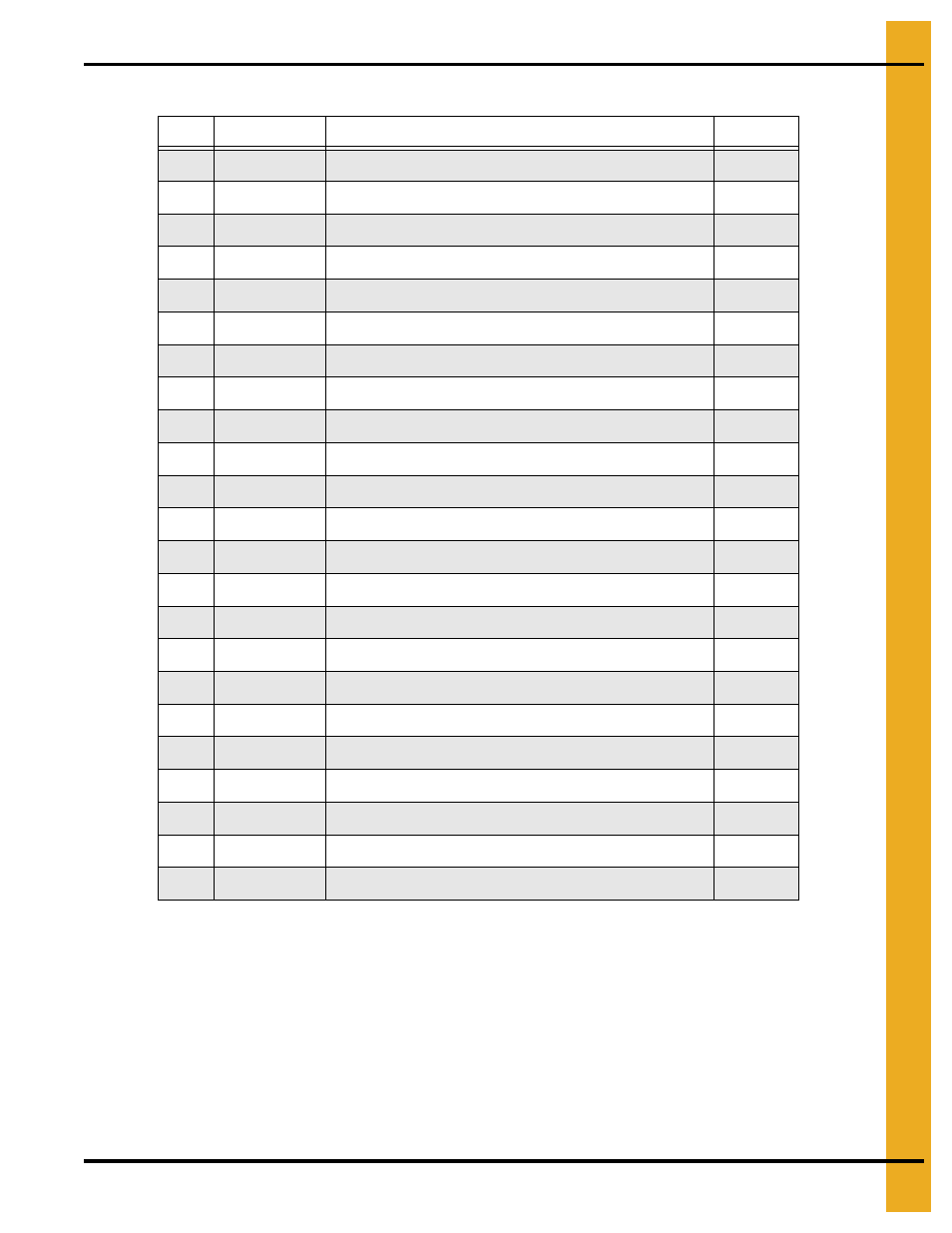 Parts list | Grain Systems Tanks PNEG-1912 User Manual | Page 85 / 98