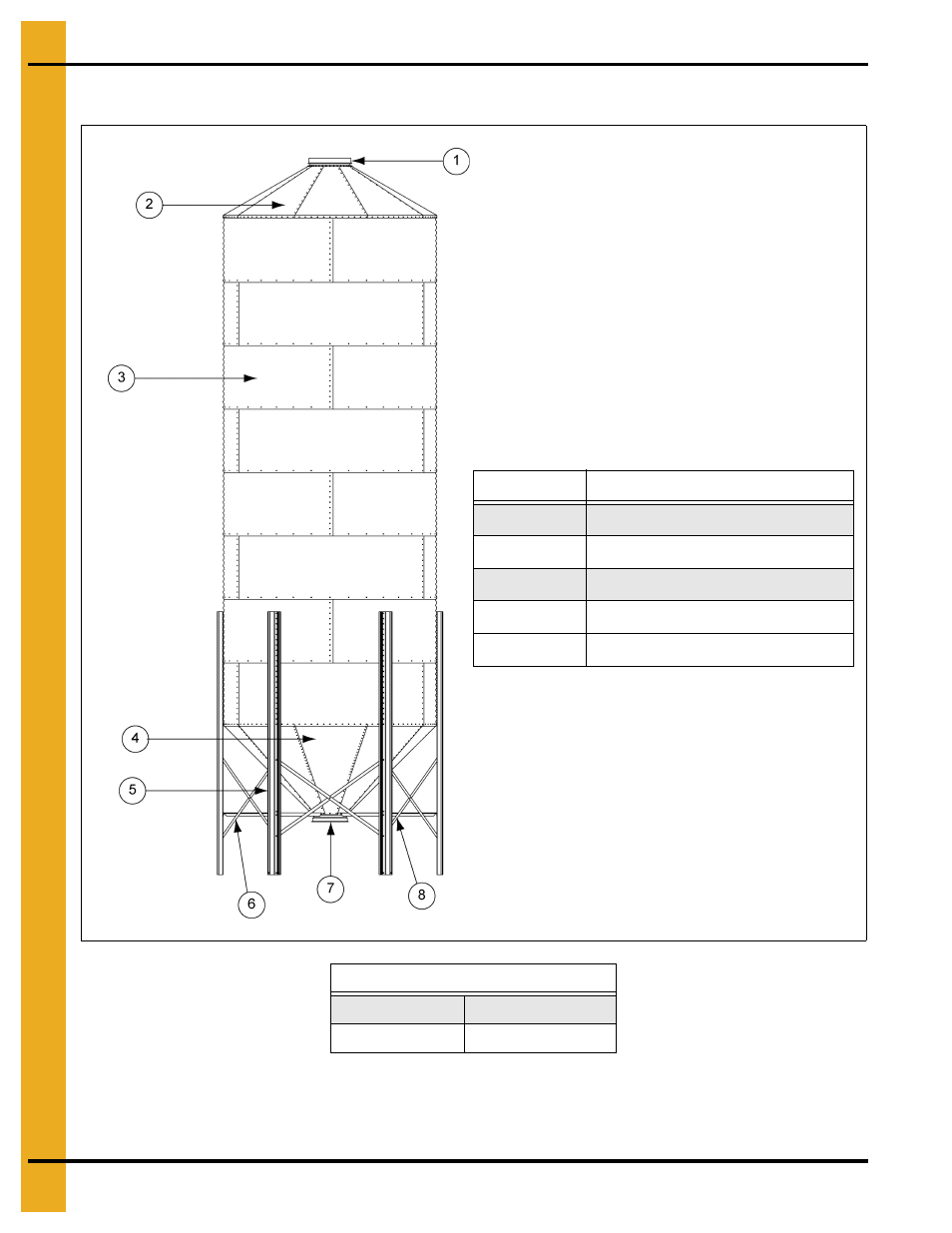 9' diameter 45° hopper tank specifications, Parts list | Grain Systems Tanks PNEG-1912 User Manual | Page 92 / 98