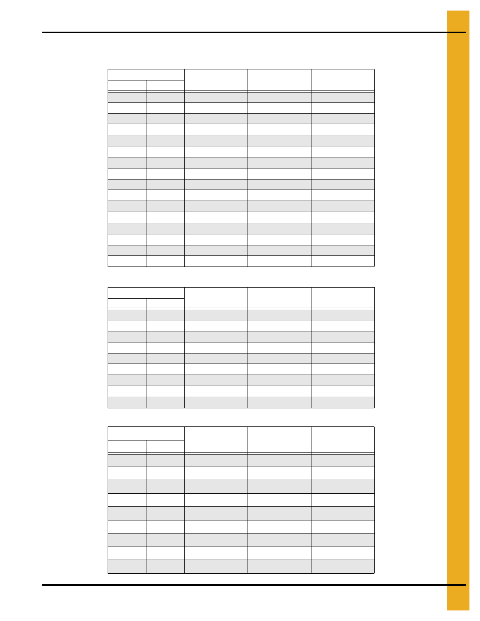 Drying time tables, Chapter 9 drying time tables, Drying time tables reference setting table 0 | Grain Systems PNEG-1458 User Manual | Page 43 / 82