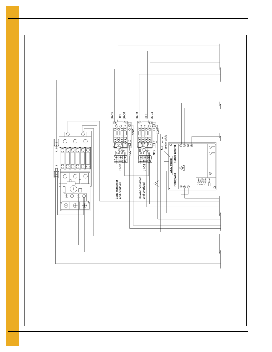 Wiring diagrams, Chapter 12 wiring diagrams, T and f upper control box with honeywell 220v | Grain Systems PNEG-1458 User Manual | Page 58 / 82