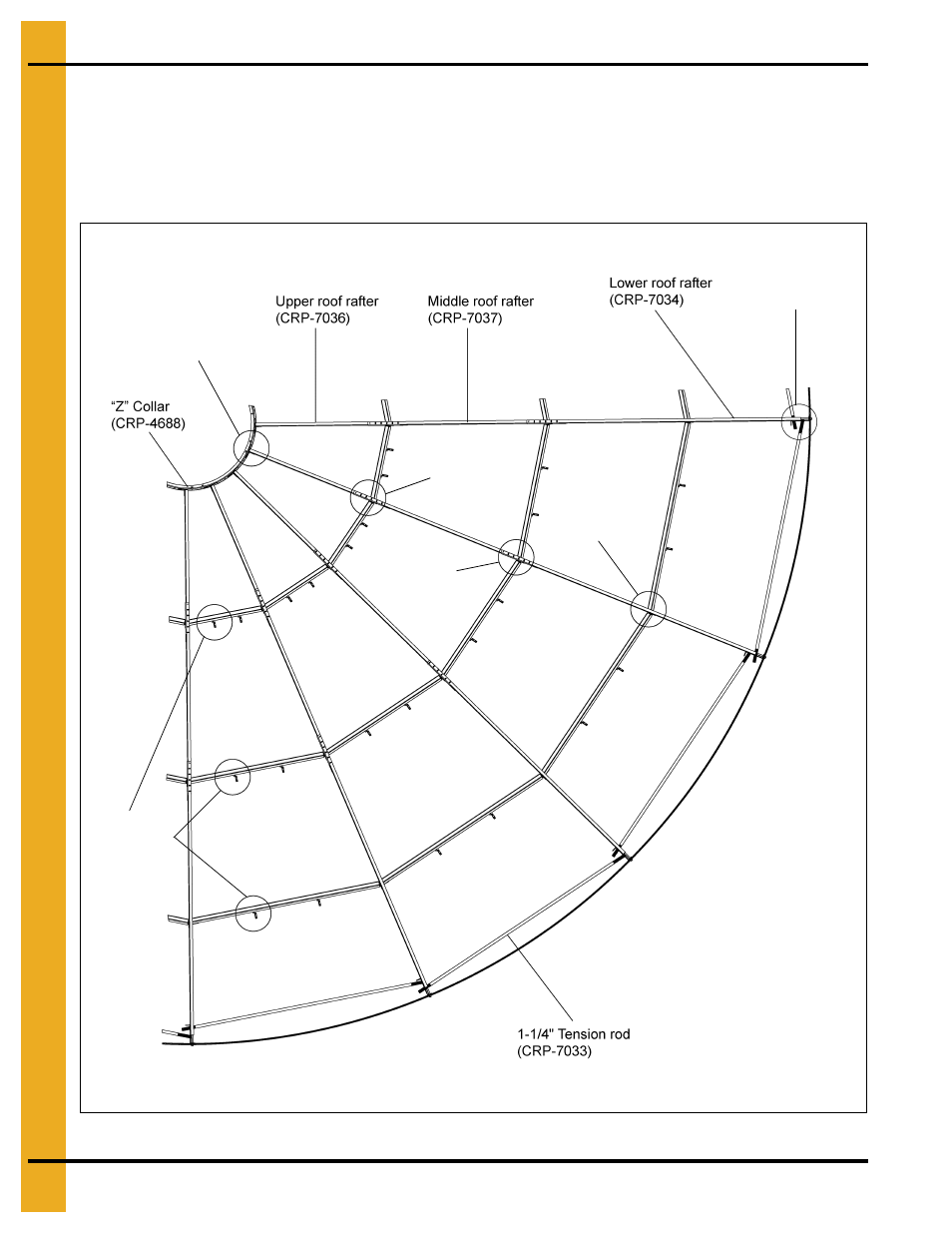 30'-54' roof instructions | Grain Systems Bin Accessories PNEG-1801 User Manual | Page 44 / 62