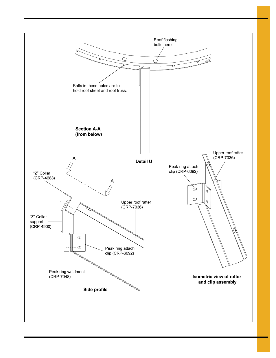 30'-54' roof instructions | Grain Systems Bin Accessories PNEG-1801 User Manual | Page 45 / 62