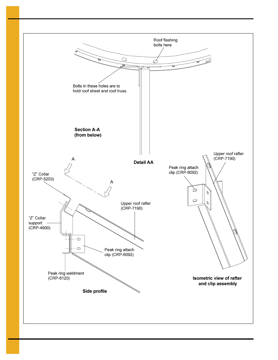30'-54' roof instructions | Grain Systems Bin Accessories PNEG-1801 User Manual | Page 54 / 62