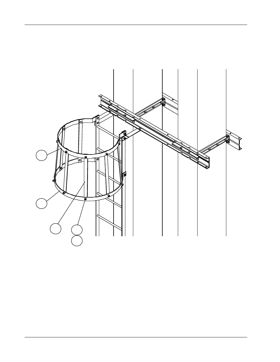 Safety cage flare attachment | Grain Systems Bucket Elevtors, Conveyors, Series II Sweeps PNEG-679 User Manual | Page 10 / 27