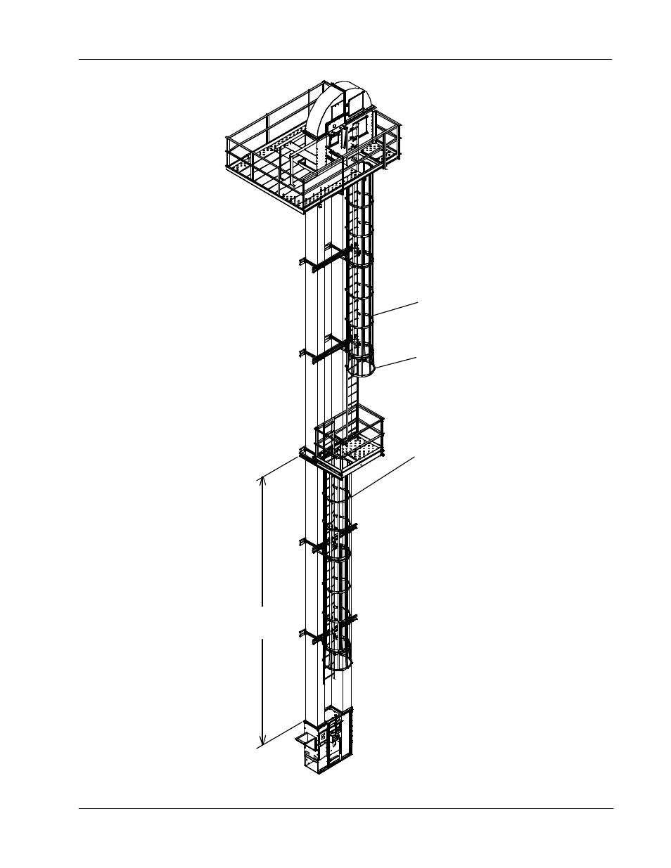 Elevator ladder arrangement | Grain Systems Bucket Elevtors, Conveyors, Series II Sweeps PNEG-679 User Manual | Page 11 / 27