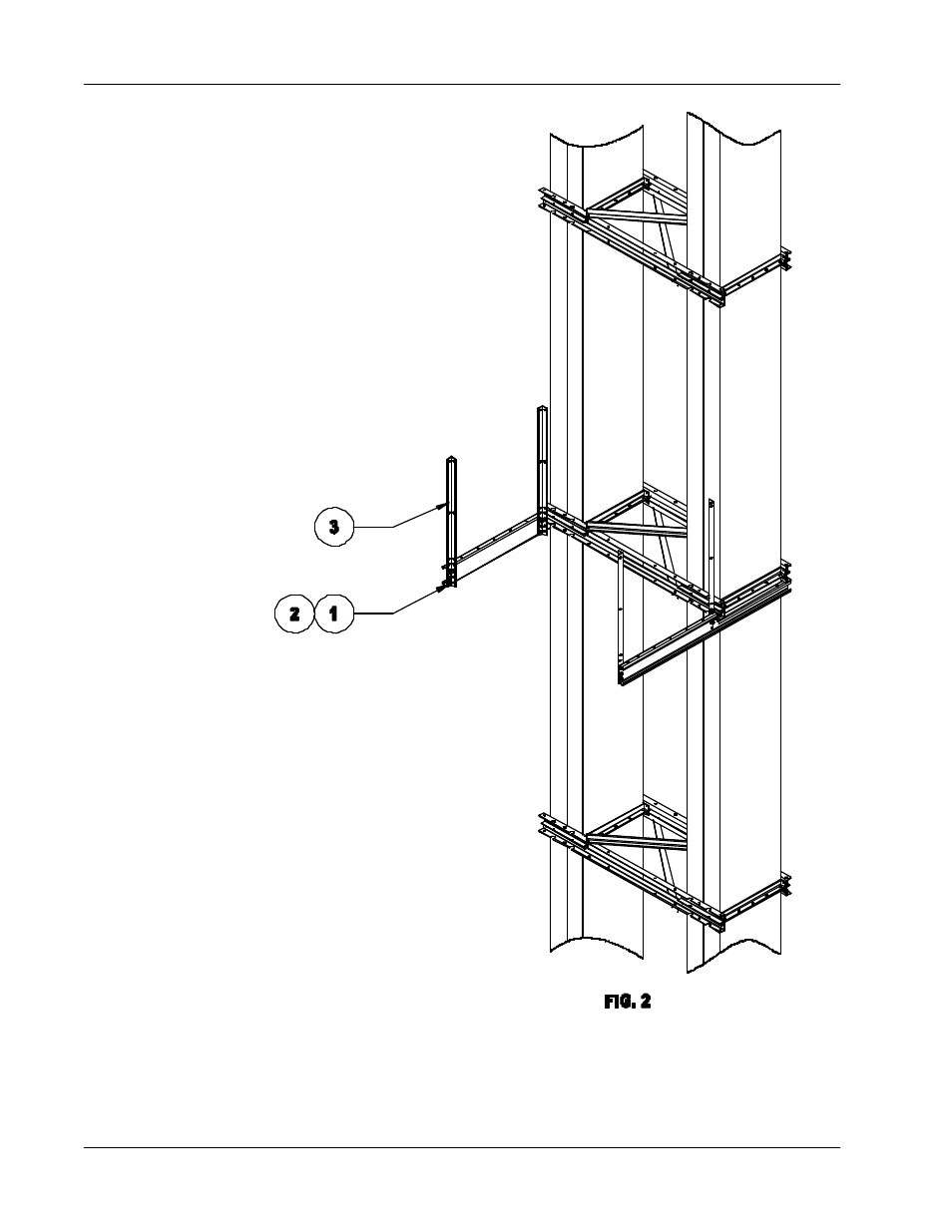 Plaform corner post | Grain Systems Bucket Elevtors, Conveyors, Series II Sweeps PNEG-679 User Manual | Page 14 / 27