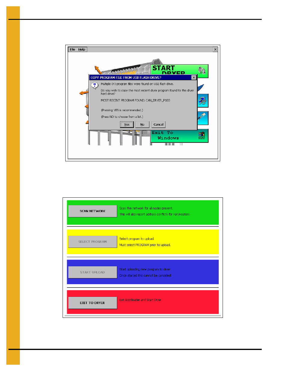 Boot screen | Grain Systems PNEG-1743 User Manual | Page 16 / 50