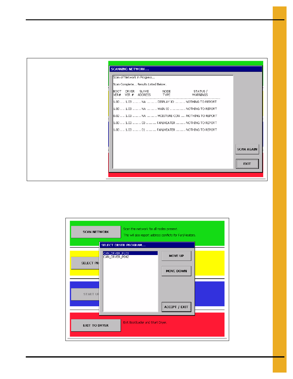 Boot screen | Grain Systems PNEG-1743 User Manual | Page 17 / 50