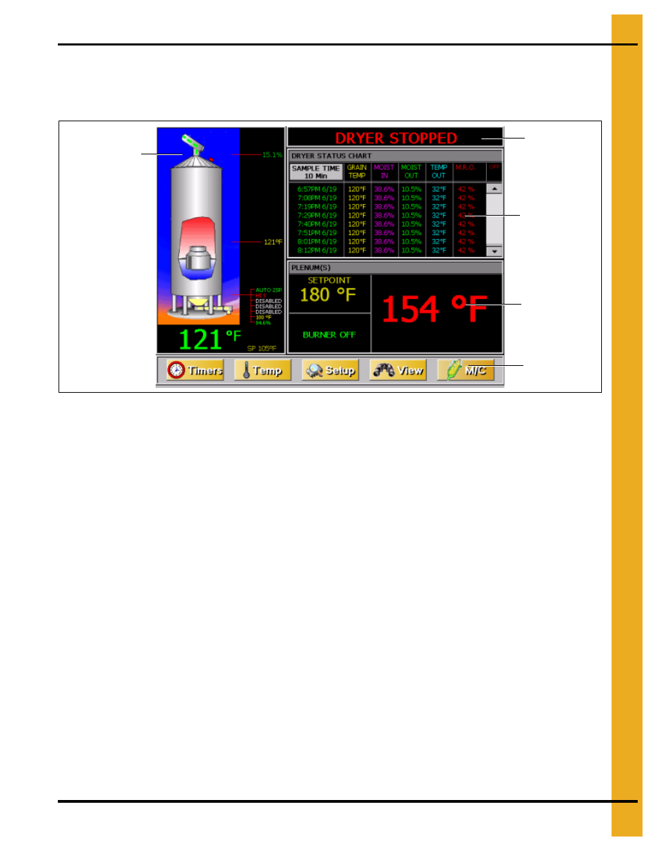 Operations, Chapter 5 operations, Default operation screen | Operations default operation screen | Grain Systems PNEG-1743 User Manual | Page 19 / 50