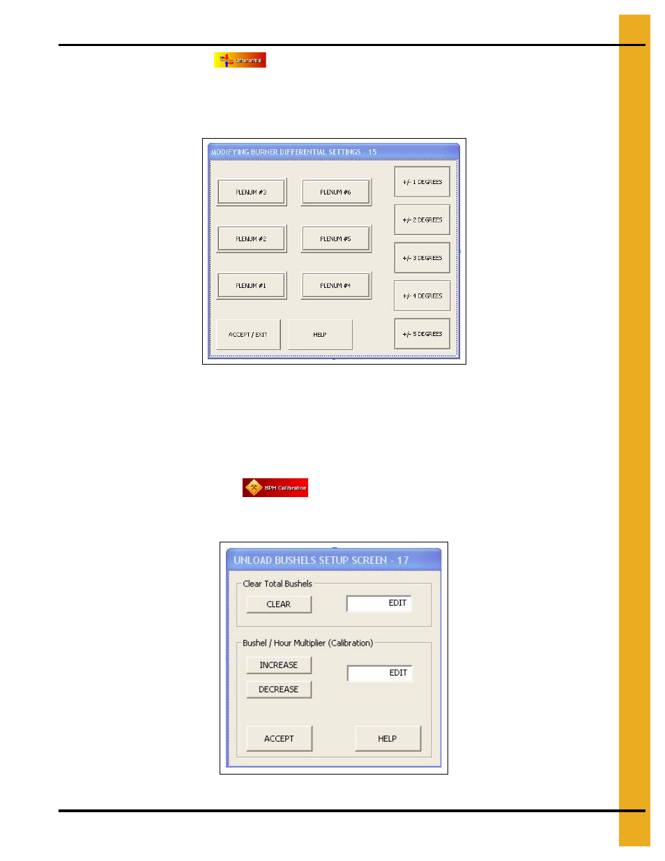 Differential bph calibration | Grain Systems PNEG-1743 User Manual | Page 27 / 50