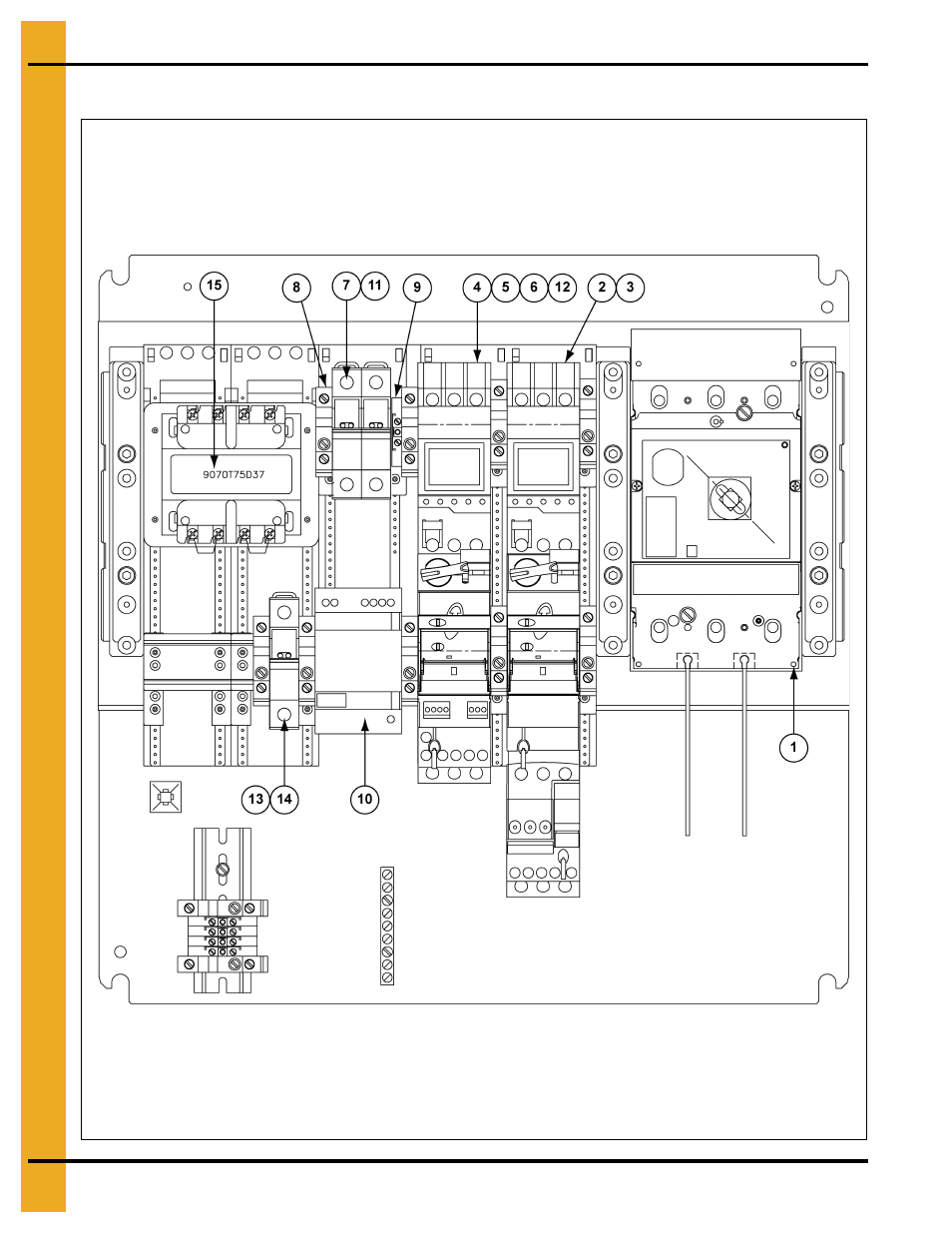 Control panel components post-june 2010 (s2pfc) | Grain Systems Bucket Elevtors, Conveyors, Series II Sweeps PNEG-751-G2 User Manual | Page 100 / 104