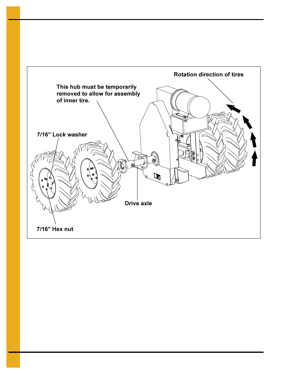 Tractor wheel assembly | Grain Systems Bucket Elevtors, Conveyors, Series II Sweeps PNEG-751-G2 User Manual | Page 34 / 104