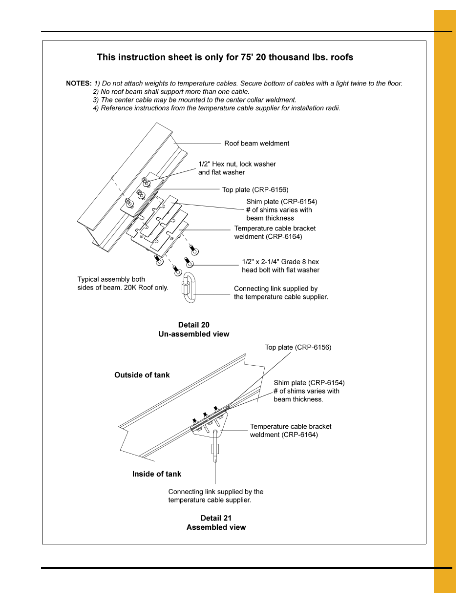 75' roof assembly instructions | Grain Systems Special Roofs PNEG-RE75-H User Manual | Page 23 / 26