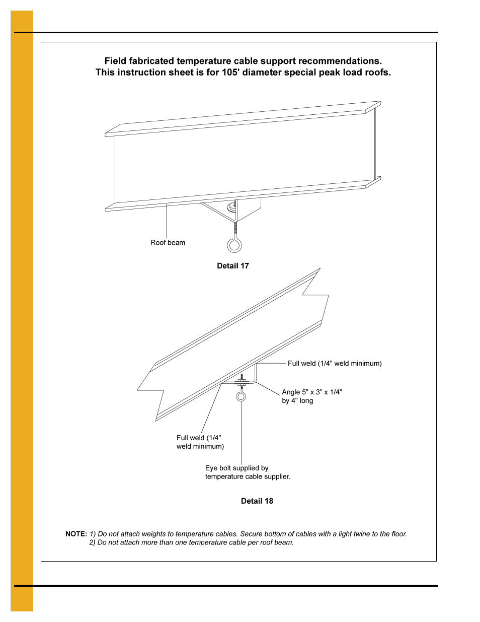 105' roof assembly instructions | Grain Systems Bin Accessories PNEG-1847 User Manual | Page 24 / 26