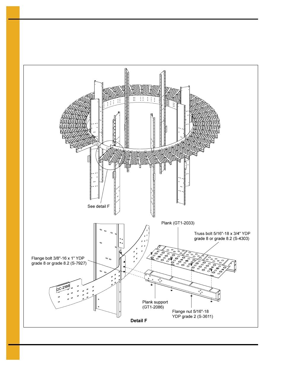 Installing plank support (gt1-2086) | Grain Systems PNEG-1853 User Manual | Page 18 / 78