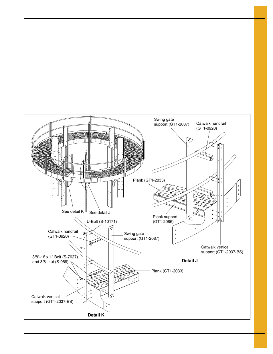 Installing safety gate (gt4-1455) | Grain Systems PNEG-1853 User Manual | Page 23 / 78