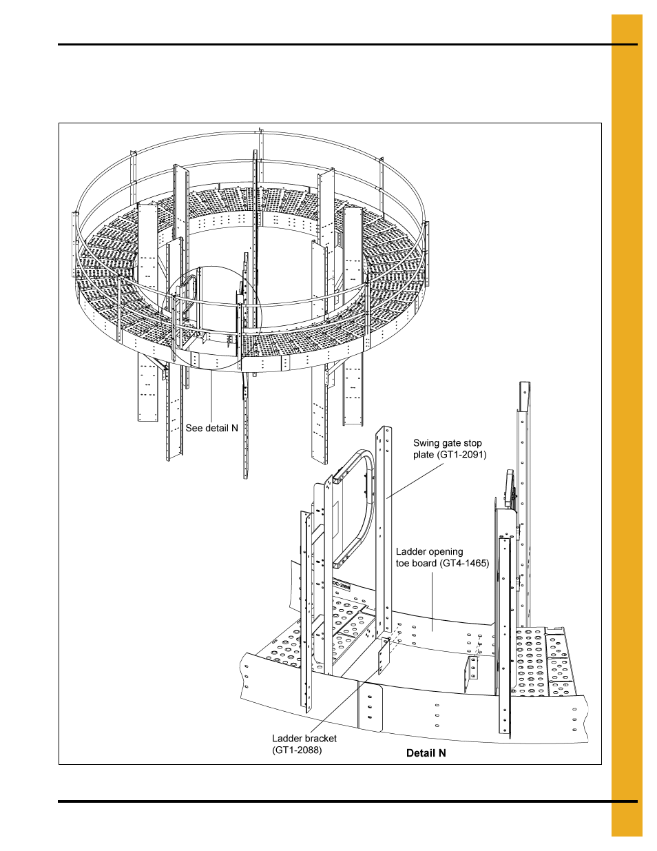 Installing ladder bracket (gt1-2088) | Grain Systems PNEG-1853 User Manual | Page 25 / 78