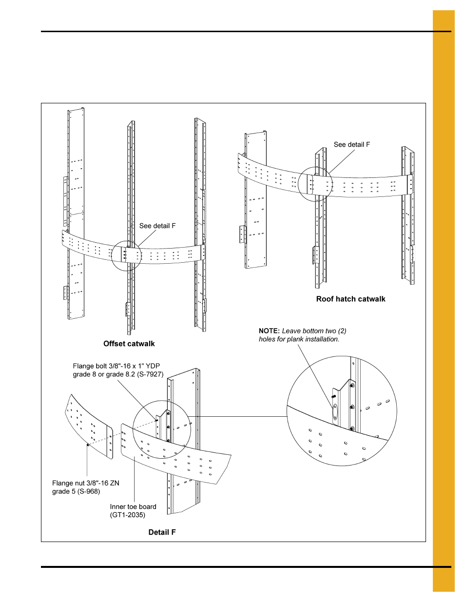 Installing inner toe board (gt1-2035) | Grain Systems PNEG-1853 User Manual | Page 45 / 78