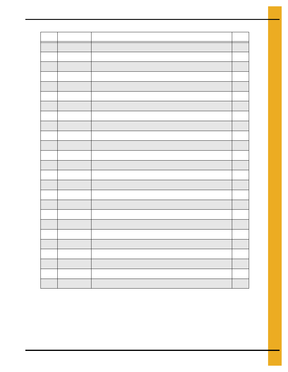Parts list | Grain Systems PNEG-1853 User Manual | Page 71 / 78