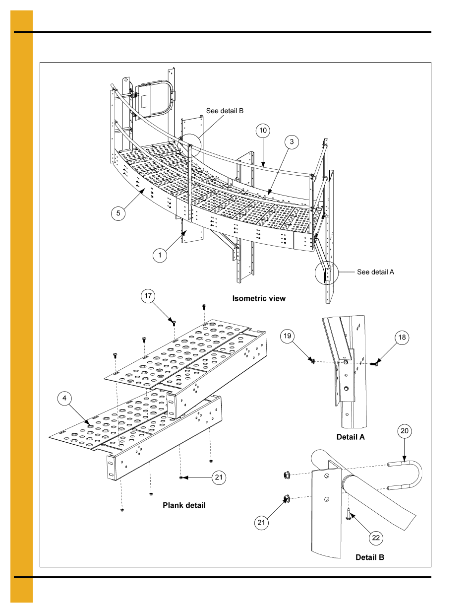 12' roof hatch fan style platform (gt4-1051-12f) | Grain Systems PNEG-1853 User Manual | Page 72 / 78